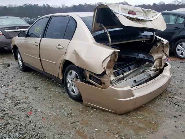 1G1ZT52805F182102 - 2005 CHEVROLET MALIBU LS Qızıl foto 3