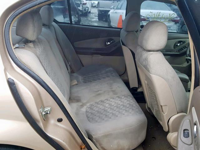1G1ZT52805F182102 - 2005 CHEVROLET MALIBU LS Qızıl foto 6