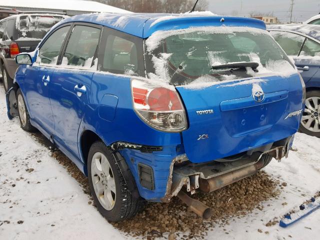 2T1KR32E17C645636 - 2007 TOYOTA COROLLA MA BLUE photo 3