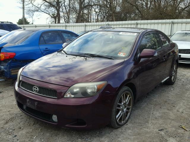 JTKDE177560116159 - 2006 TOYOTA SCION TC ბურგუნდია ფოტო 2