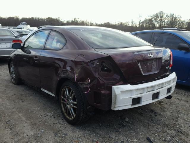 JTKDE177560116159 - 2006 TOYOTA SCION TC ბურგუნდია ფოტო 3