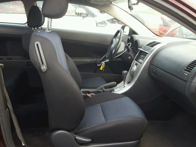 JTKDE177560116159 - 2006 TOYOTA SCION TC ბურგუნდია ფოტო 5