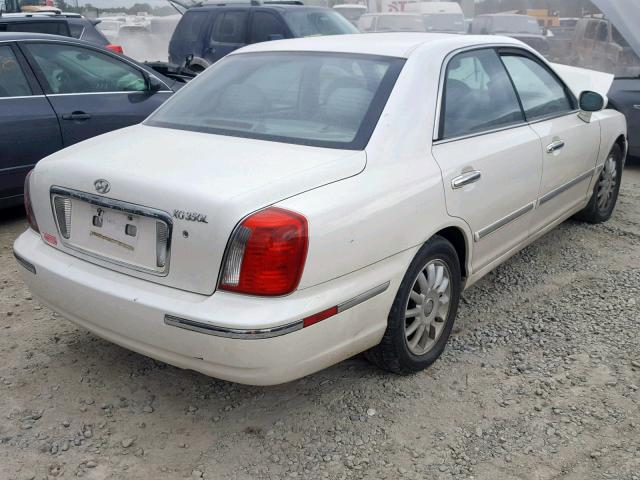 KMHFU45E64A327251 - 2004 HYUNDAI XG 350 WHITE photo 4