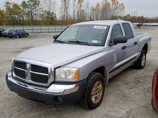 1D7HW48K25S293108 - 2005 DODGE DAKOTA QUA GRAY photo 2