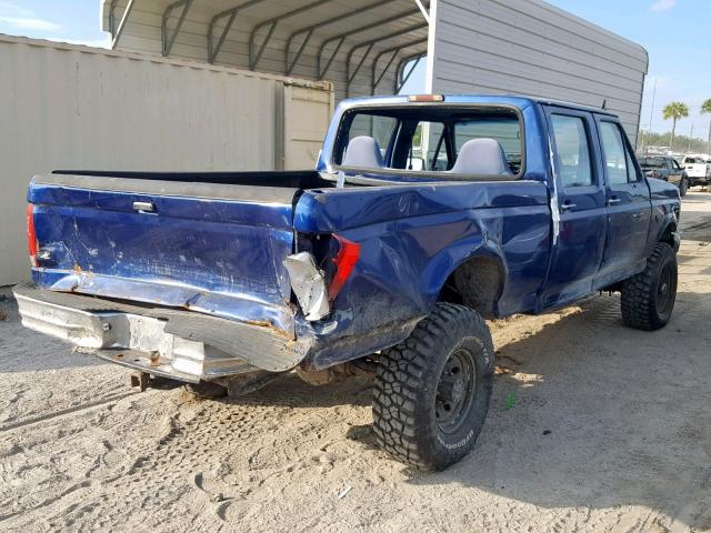 1FTHW26G2TEA92561 - 1996 FORD F250 BLUE photo 4