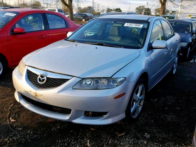 1YVFP80C755M31891 - 2005 MAZDA 6 I SILVER photo 2