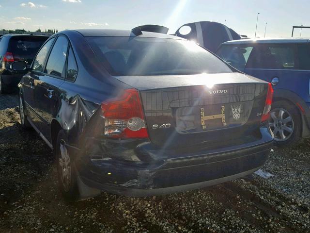 YV1MS382172263769 - 2007 VOLVO S40 2.4I BLACK photo 3