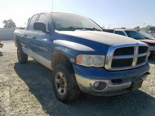 3D7KU28D34G162521 - 2004 DODGE RAM 2500 S Կապույտ լուսանկար 1