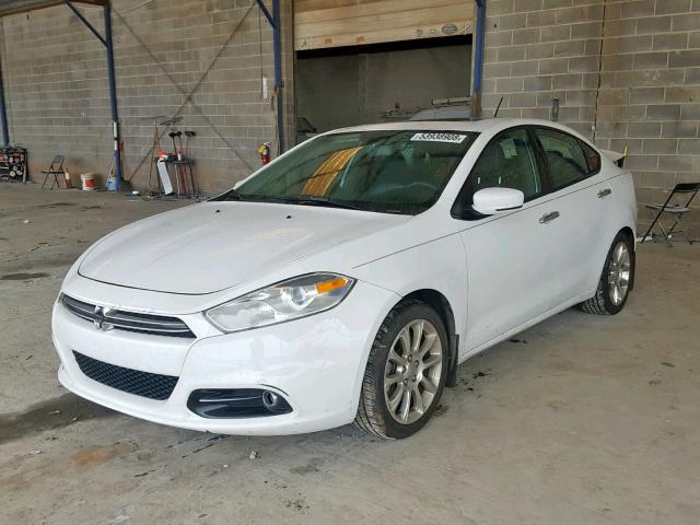 1C3CDFCB4ED742472 - 2014 DODGE DART LIMIT WHITE photo 2