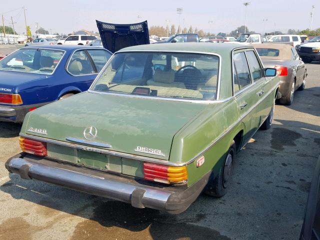 11511712130077 - 1976 MERCEDES-BENZ 240 D GREEN photo 4