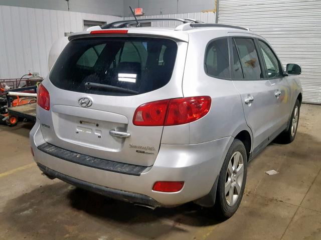 5NMSH73E67H049781 - 2007 HYUNDAI SANTA FE S SILVER photo 4