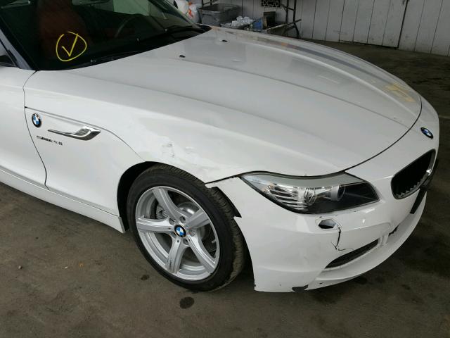 WBALL5C57FP557512 - 2015 BMW Z4 SDRIVE2 WHITE photo 9