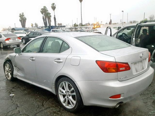 JTHBK262065021772 - 2006 LEXUS IS 250 SILVER photo 3