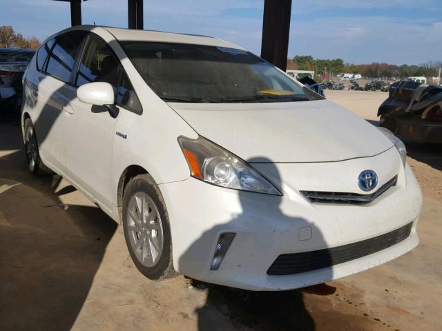 JTDZN3EU8C3132982 - 2012 TOYOTA PRIUS V WHITE photo 1