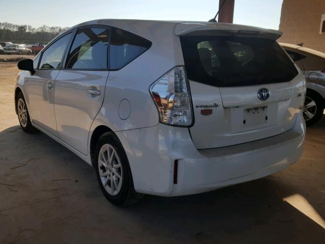 JTDZN3EU8C3132982 - 2012 TOYOTA PRIUS V WHITE photo 3