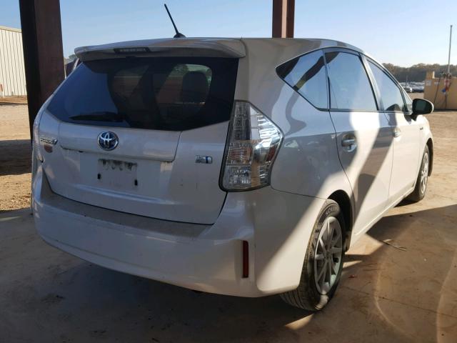 JTDZN3EU8C3132982 - 2012 TOYOTA PRIUS V WHITE photo 4