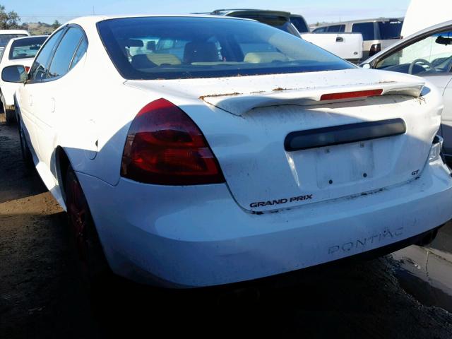 2G2WR554261112552 - 2006 PONTIAC GRAND PRIX WHITE photo 3