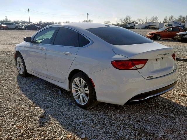 1C3CCCABXFN546794 - 2015 CHRYSLER 200 LIMITE WHITE photo 3