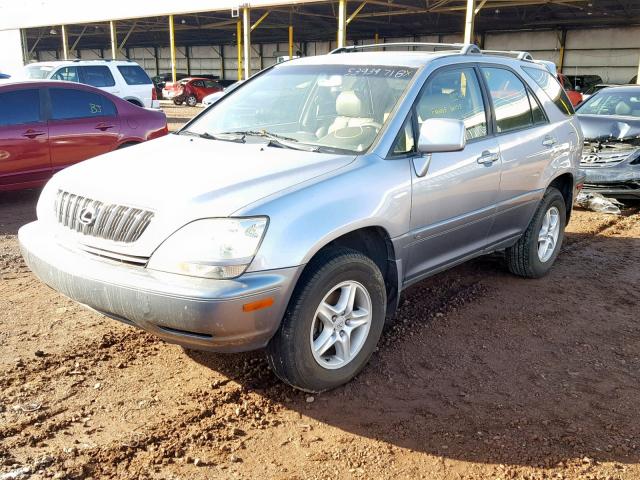 JTJGF10U420124066 - 2002 LEXUS RX 300 SILVER photo 2