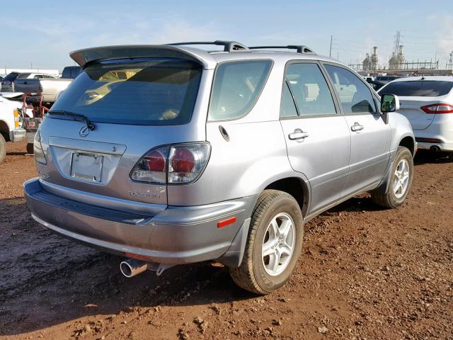 JTJGF10U420124066 - 2002 LEXUS RX 300 SILVER photo 4