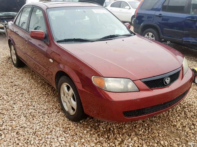 JM1BJ225820636100 - 2002 MAZDA PROTEGE DX MAROON photo 1