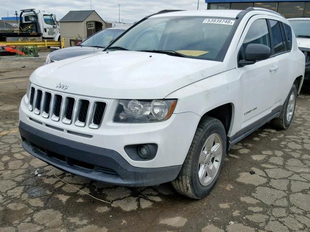 1C4NJCBA3ED882579 - 2014 JEEP COMPASS SP თეთრი ფოტო 2