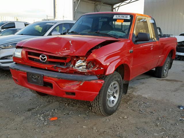 4F4YR16V03TM09238 - 2003 MAZDA B3000 CAB RED photo 2