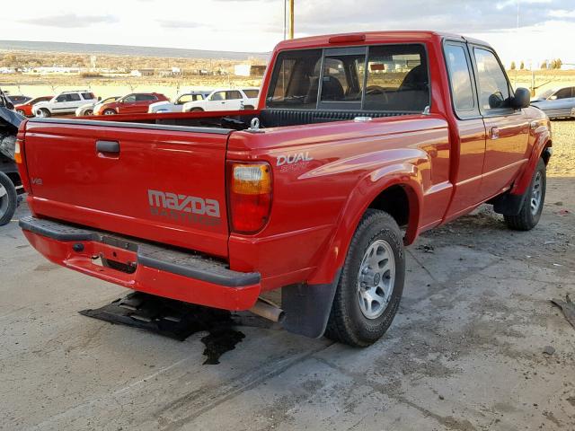 4F4YR16V03TM09238 - 2003 MAZDA B3000 CAB RED photo 4