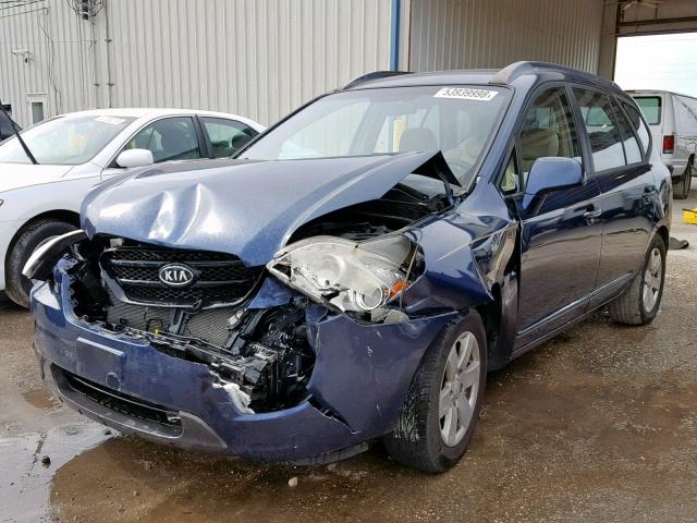 KNAFG525777080293 - 2007 KIA RONDO BASE BLUE photo 2