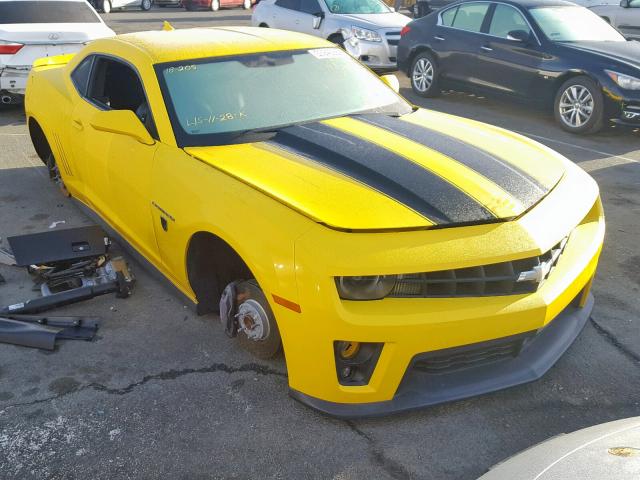 2G1FT1EW9C9121732 - 2012 CHEVROLET CAMARO 2SS YELLOW photo 1