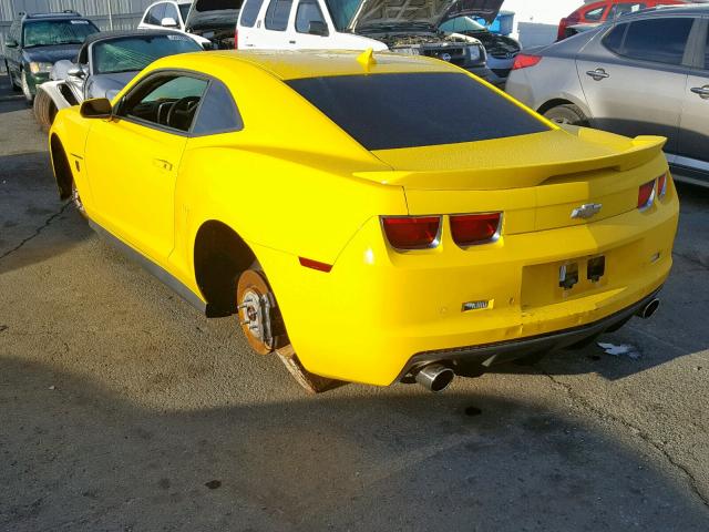 2G1FT1EW9C9121732 - 2012 CHEVROLET CAMARO 2SS YELLOW photo 3