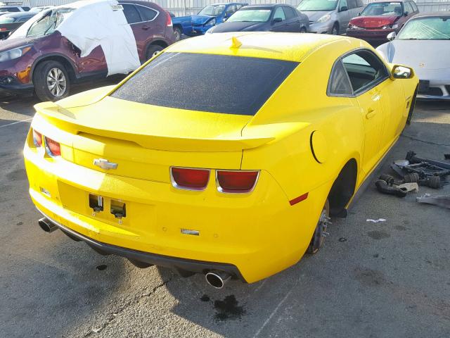 2G1FT1EW9C9121732 - 2012 CHEVROLET CAMARO 2SS YELLOW photo 4