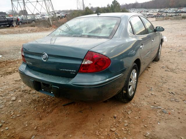 2G4WC582571102196 - 2007 BUICK LACROSSE C TEAL photo 4