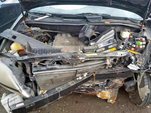 JT6HF10U4X0018349 - 1999 LEXUS RX 300 BLACK photo 7