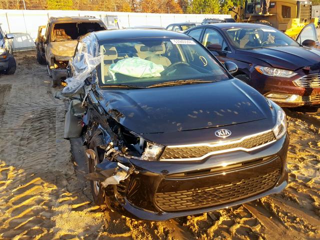 3KPA24AB8JE145852 - 2018 KIA RIO LX BLACK photo 1