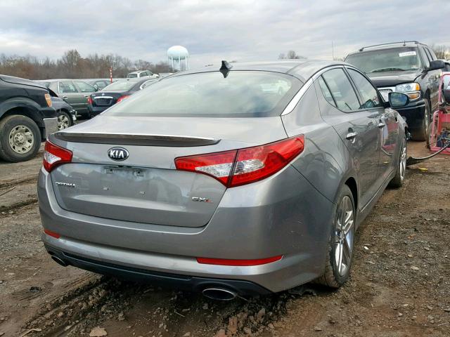 5XXGR4A64DG227324 - 2013 KIA OPTIMA SX GRAY photo 4