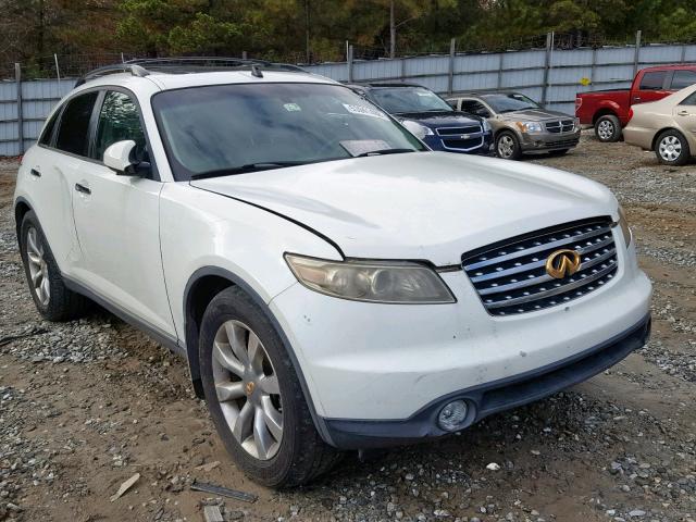 JNRAS08W54X218620 - 2004 INFINITI FX35 WHITE photo 1