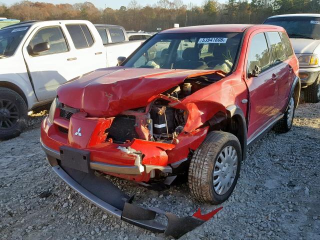 JA4LX31F54U037373 - 2004 MITSUBISHI OUTLANDER RED photo 2