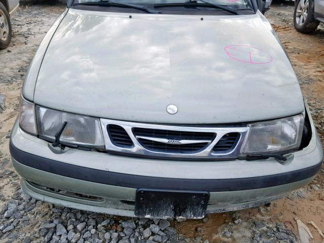 YS3DF78K317015656 - 2001 SAAB 9-3 SE GREEN photo 7