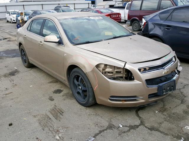 1G1ZH57BX8F256135 - 2008 CHEVROLET MALIBU 1LT GOLD photo 1