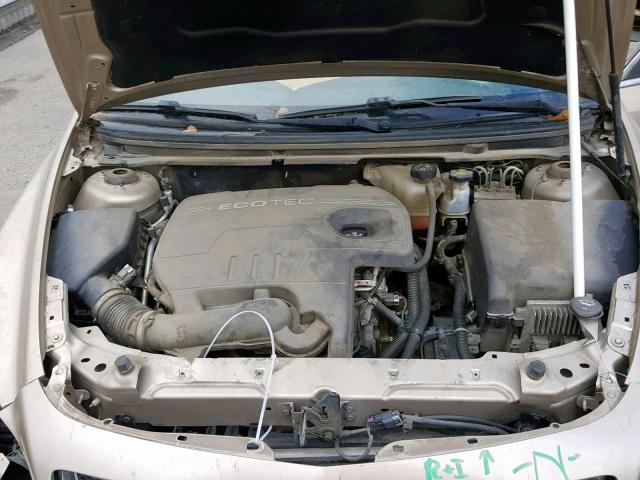 1G1ZH57BX8F256135 - 2008 CHEVROLET MALIBU 1LT GOLD photo 7