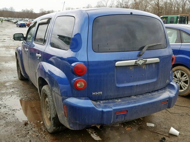 3GNDA13D46S515594 - 2006 CHEVROLET HHR LS BLUE photo 3