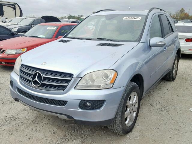 4JGBB86E77A208512 - 2007 MERCEDES-BENZ ML 350 BLUE photo 2