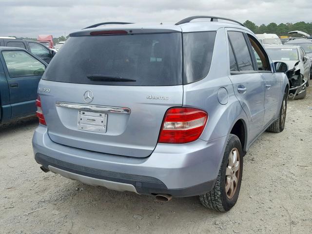 4JGBB86E77A208512 - 2007 MERCEDES-BENZ ML 350 BLUE photo 4