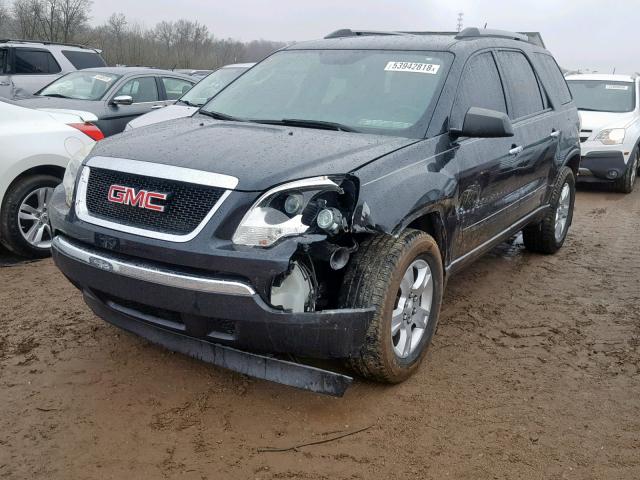 1GKKRPED6CJ311986 - 2012 GMC ACADIA SLE BLACK photo 2