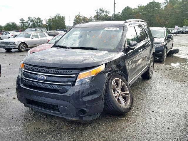 1FM5K7F87EGA70496 - 2014 FORD EXPLORER L BLACK photo 2