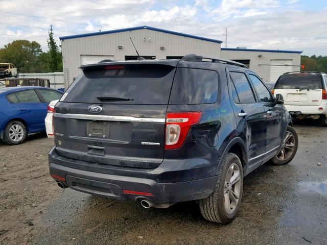 1FM5K7F87EGA70496 - 2014 FORD EXPLORER L BLACK photo 4