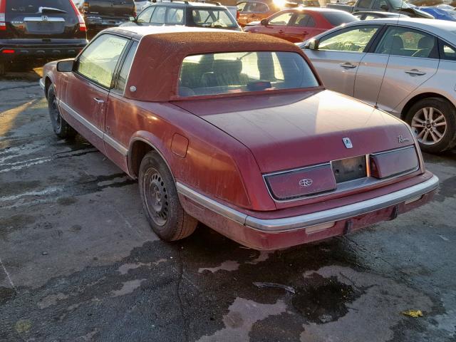 1G4EZ13C1LU418941 - 1990 BUICK RIVIERA RED photo 3