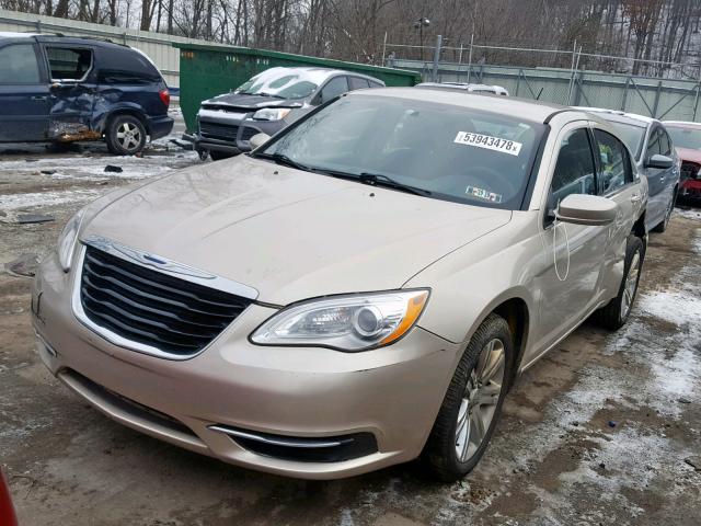 1C3CCBAB1DN764744 - 2013 CHRYSLER 200 LX GOLD photo 2