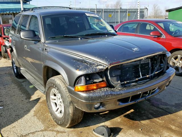 1D4HS48N73F557898 - 2003 DODGE DURANGO SL GRAY photo 1